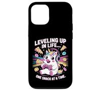 Salire di livello nella vita uno spuntino alla volta Unicorn Gamer Custodia per iPhone 12/12 Pro