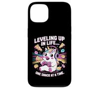 Salire di livello nella vita uno spuntino alla volta Unicorn Gamer Custodia per iPhone 13