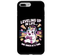 Salire di livello nella vita uno spuntino alla volta Unicorn Gamer Custodia per iPhone 7 Plus/8 Plus