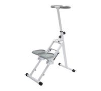 Salire le scale, pieghevole Stair Stepper Cardio Esercizio con 3 marce, pedale regolabile, manubrio regolabile (bianco)