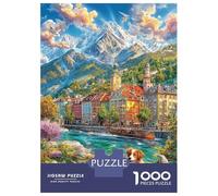 Salisburgo_ Austria Puzzle 1000 Pezzi, Jigsaw Puzzle Difficili Per Adulti E Ragazzi Dai 14 Anni in Su, Home Giochi Puzzle 38x26cm/1000pcs
