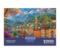Salisburgo_ Austria Puzzle 1000 Pezzi, Puzzle Impossibile 1000 Pezzi, Gioco Di Sfida Intellettuale 38x26cm/1000pcs
