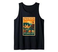 Salisburgo Austria - Vintage Travel Poster Style Canotta