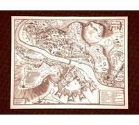 Salisburgo - Salzburg Austria Incisione di Merian Matthäus del 1640 Ristampa