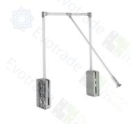 Saliscendi Appendiabiti Armadio Asta Basculante Portata 12kg Movimento Assistito