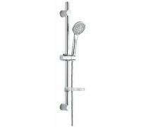 Saliscendi Blu Relax con Doccetta 3 Getti DC5229, Flessibile 150 cm, Portasapone