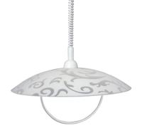 E-ENERGY Melissa Lampada Saliscendi da Soffitto in Vetro Moderna Rotonda Attacco E27 1 Luce 50cm Made in Italy