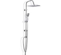 SALISCENDI ACCIAIO CROMO MIX SQUARE 1 GETTO Cromo Saliscendi Aste Doccia