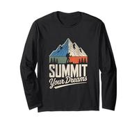 Salite la Cima dei Vostri Sogni Motivazione Maglia a Manica