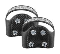 Salite per scarpe da trekking, tacchetti per scarpe, tacchetti in acciaio per racchette da neve, punta antiscivolo - Manopole da neve con 5 punte riflettenti di trazione per