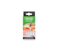 SALKI - Bastoncini di colla - 10 pezzi - 12 mm x 120 mm - Colore trasparente - Asciugatura rapida - Uso esclusivo con pistole per colla a caldo - Ideali per incollaggio su tessuti e pelle