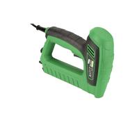 SALKI Graffettatrice Elettrica Manuale E-TSK Dual - Chiodatrice a Doppia Funzione, Compatibile con Graffe n°53 e Chiodi Brad n°8, Regolatore di Potenza, 20 Colpi/min, Include Graffe e Chiodi