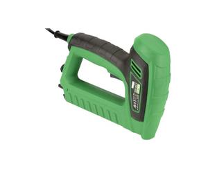 SALKI Graffettatrice Elettrica Manuale E-TSK Dual - Chiodatrice a Doppia Funzione, Compatibile con Graffe n°53 e Chiodi Brad n°8, Regolatore di Potenza, 20 Colpi/min, Include Graffe e Chiodi