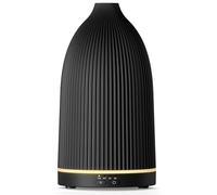 SALKING Diffusore di Oli Essenziali 100ml, Diffusore Profumo Ambiente Elettrico 8 LED, Vaporizzatore Oli Essenziali a Ultrasuoni Senza BPA, per Casa, Yoga e Ufficio, Nero