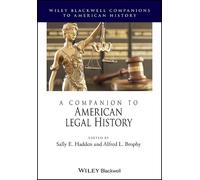 Sally E. Hadden A Companion to American Legal History (Tascabile)