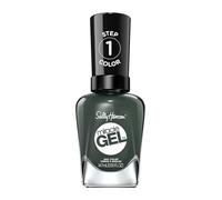 Sally Hansen Miracle Gel Smalto per Unghie, 762 Leaf Me Be, gruenliches taupe, Khaki, 15 G