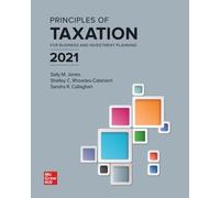 Sally Jones Shelley Rhoa Principles of Taxation for Business and Inv (Tascabile)