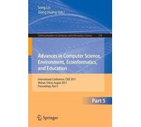 Sally Lin Advances in Computer Science, Environment, Ecoinformatics, (Tascabile)