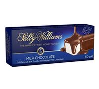 Sally Williams Barretta di torrone al cioccolato al latte, 50 g, confezione da 6