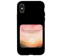 Salmi 118:24 Questo è il giorno in cui il Signore ha fatto gioire della fede felice Custodia per iPhone X/XS