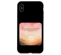 Salmi 118:24 Questo è il giorno in cui il Signore ha fatto gioire della fede felice Custodia per iPhone XS Max