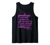 Salmi 23:6 La bontà e L'Amore dimorano nella casa del Signore Canotta