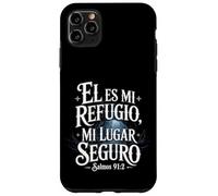 Salmi 91:2 "Él es mi refugio mi lugar seguro" Versetto della Bibbia Custodia per iPhone 11 Pro Max