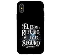 Salmi 91:2 "Él es mi refugio mi lugar seguro" Versetto della Bibbia Custodia per iPhone X/XS