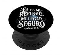 Salmi 91:2 "Él es mi refugio mi lugar seguro" Versetto della Bibbia PopSockets PopGrip Adesivo