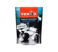 Salmiak Liquirizia | Venco | Droptoppers Salmiak e menta | Peso totale 287 grammi