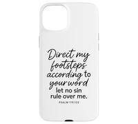 Salmo 119 133 Dirigere le Mie Orme Secondo La Tua Parola Dio Custodia per iPhone 15 Plus