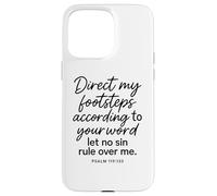 Salmo 119 133 Dirigere le Mie Orme Secondo La Tua Parola Dio Custodia per iPhone 15 Pro Max