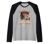 Salmo 12:14 - Dios Siempre Me Cuida, Leone Cristiano Maglia con Maniche Raglan