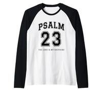 Salmo 23 Christian Varsity Il Signore è Il Mio Pastore Verso Maglia con Maniche Raglan