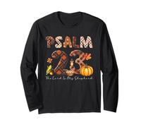 Salmo 23 Il Signore è Il Mio Pastore Versetto Bibbia Ringraziamento Maglia a Manica