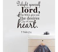 SALMO 37: 4 Wall Art Proverbi Sticker Decal Decal Prayer Church Jesus Pray