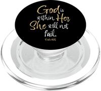 Salmo 46:5 Versetto della Bibbia God is Within Her She Will Not Fail PopSockets PopGrip per MagSafe