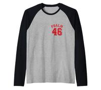 SALMO 46 | Dio è Il Nostro rifugio e Forza (Fronte e Dietro) Maglia con Maniche Raglan