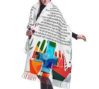 Salmo 91 Egli Mi Invocherà E Io Risponderò Versetto Ready Hands Crosses Foulard Con Nappe Classiche Sciarpa Con Nappe Moda Scialle