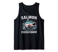 Salmon Executioner Hardcore Distressed Pesca Regali per Gli Uomini Canotta