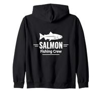 Salmon Fishing Crew River Hunter Felpa con Cappuccio