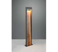 SALMON PALO ALTO DA ESTERNO LED 11W 1200lm, 3000K FUSIONE DI ALLUMINIO CON EFFETTO LEGNO IP44 H.100CM