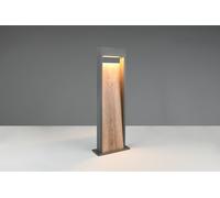 SALMON PALO DA ESTERNO LED 11W 1200lm, 3000K FUSIONE DI ALLUMINIO CON EFFETTO LEGNO IP44 H.60CM
