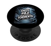Salmos 29:11 - Paz en la Tormenta Fede Cristiana PopSockets PopGrip Adesivo