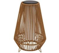 SALOMEA TALL - Lanterna solare a LED in rattan con pannello solare