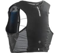 Salomon Adv Hydra Vest 4 Gilet da Running con Flask Inclusi Unisex, Comfort e stabilità, Idratazione ad accesso rapido, Semplicità, Nero, XL