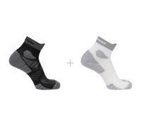 Calze Salomon Aero Ankle 2-Pack Dimensioni dei calzini: 36-38 / Colore: nero/bianco