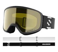 Salomon AKSIUM 2.0 ACCESS maschera per bambini, maschera sci antiappannamento per trail running e sport outdoor, Black/F.Yellow