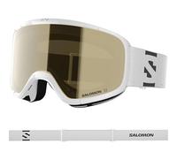 Salomon AKSIUM 2.0 ACCESS, maschera sci unisex antiappannamento per trail running e sport di montagna, White/Gold