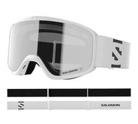 Salomon AKSIUM 2.0 S maschera per bambini, maschera sci antiappannamento per trail running e sport di montagna, White/Super White